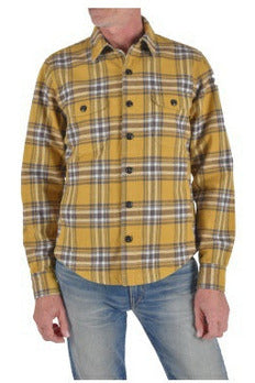 Anvil Heavy Plaid Brushed Flannel - Ocher