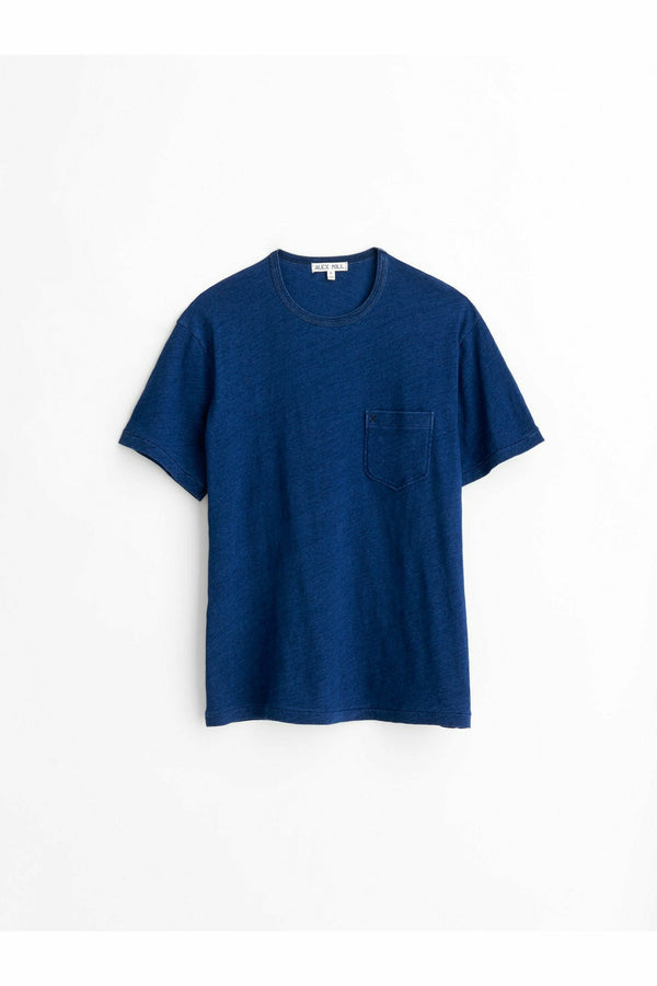 Tuco Dark Blue Waffle Knit Cotton Henley Shirt - Barbanera