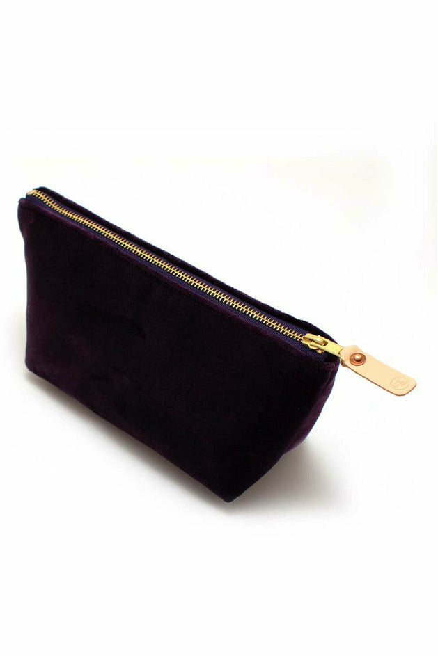 Plum Velvet Travel Clutch