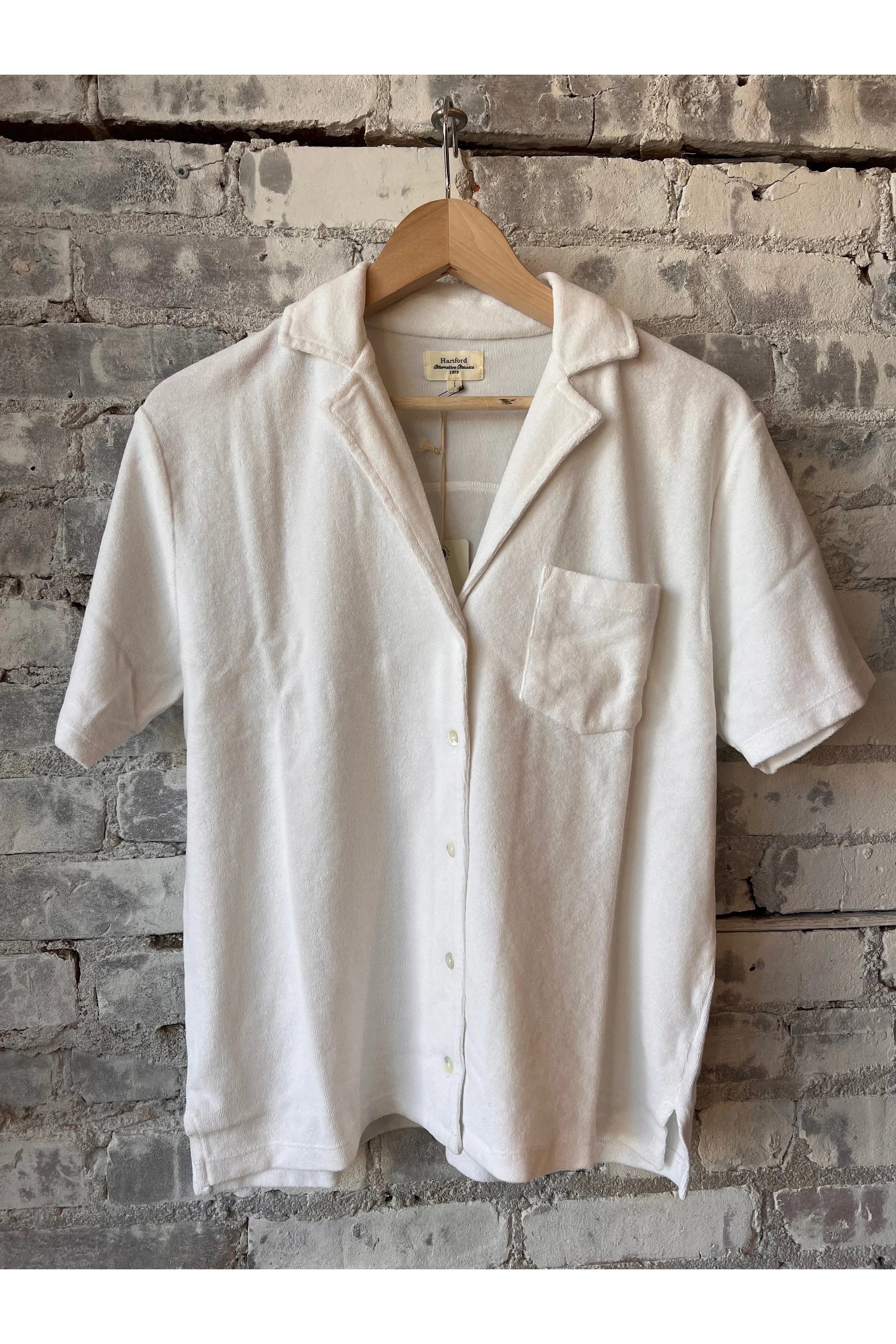 Toson Cotton-Terry Shirt - White