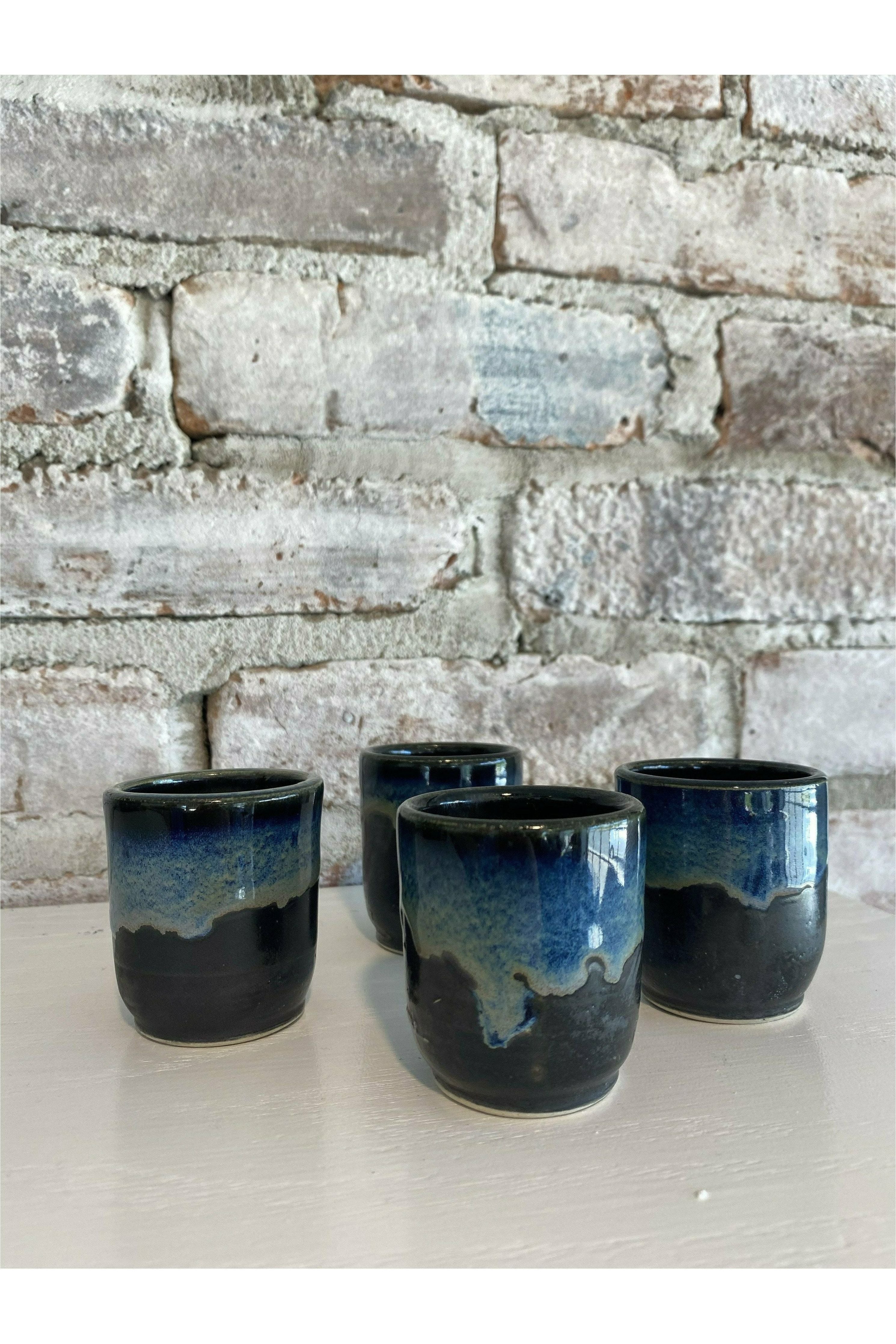 Black Sea Stoneware Shot Glasses