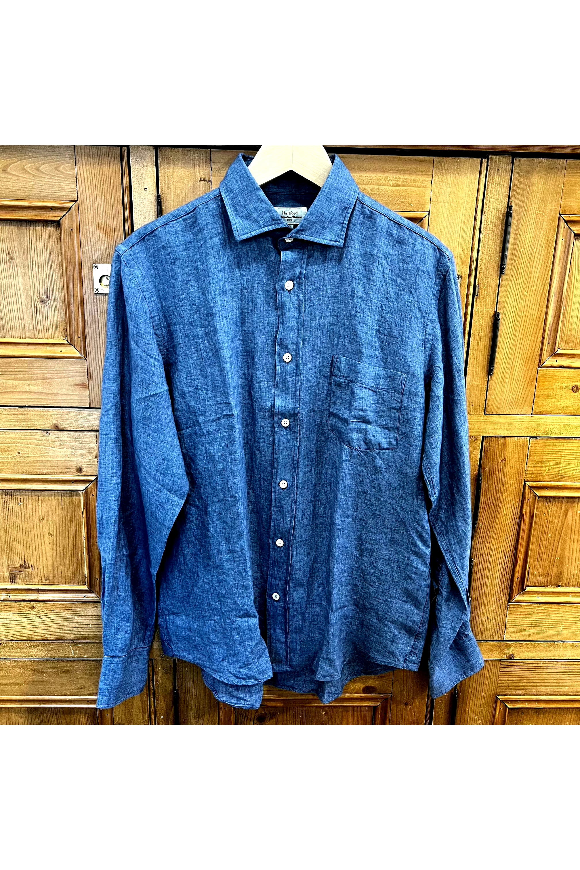 Paul Linen Shirt - Navy Heather