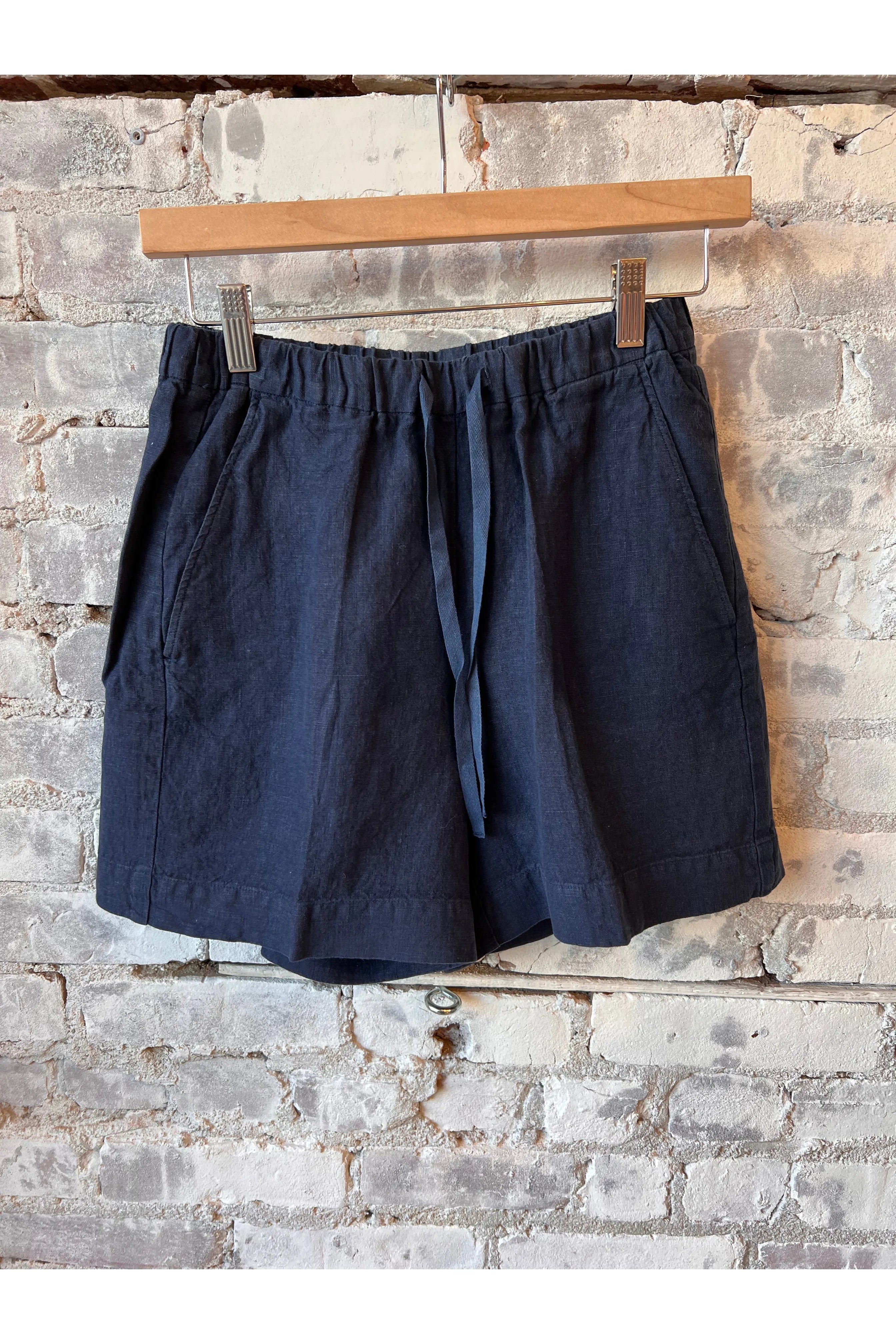 Sabine Linen Shorts - Moonlight