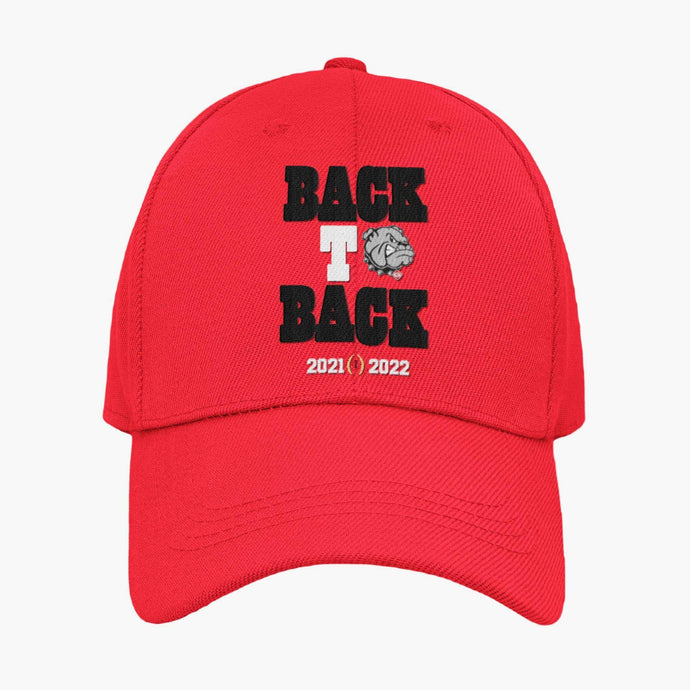 Georgia BullDogs Back to Back Graphic Cap (Red)