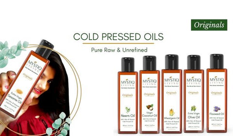 cold pressed oils for hair and skin