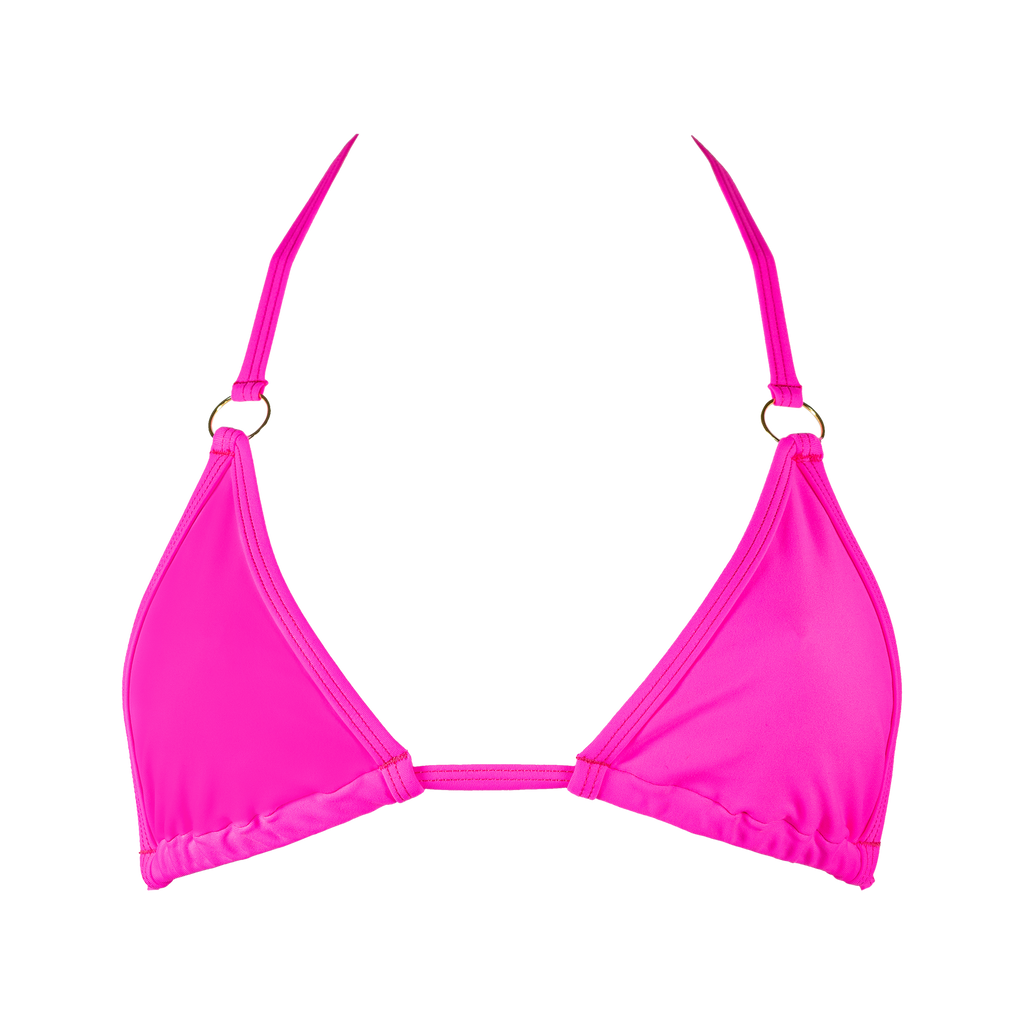 Sierra V-String Bikini Bottom in Barbie Pink
