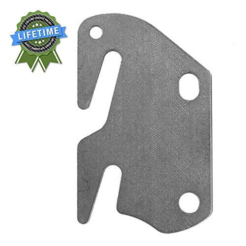 Bed Claw #10 Hook Plates for Wooden Beds Baroque Furniture, Silver - 4 count