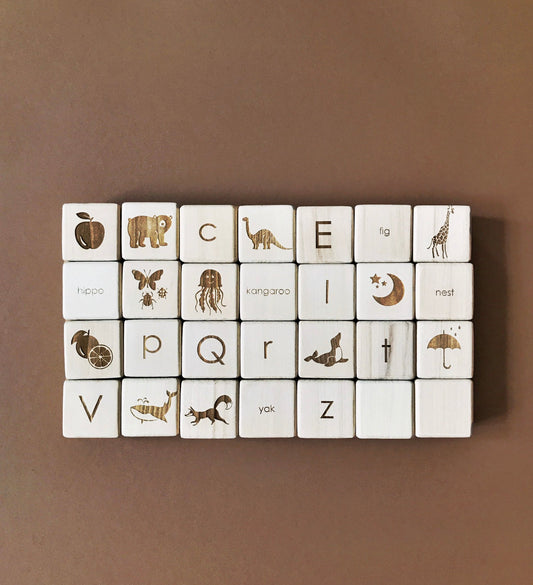 Wooden Alphabet Tracing Board with Upper Case and Numbers