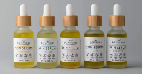 J&L Naturals skin serum - gua sha how to benefits
