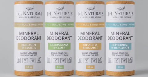 Vegan Deodorant - J&L Naturals - aluminum-free deodorant
