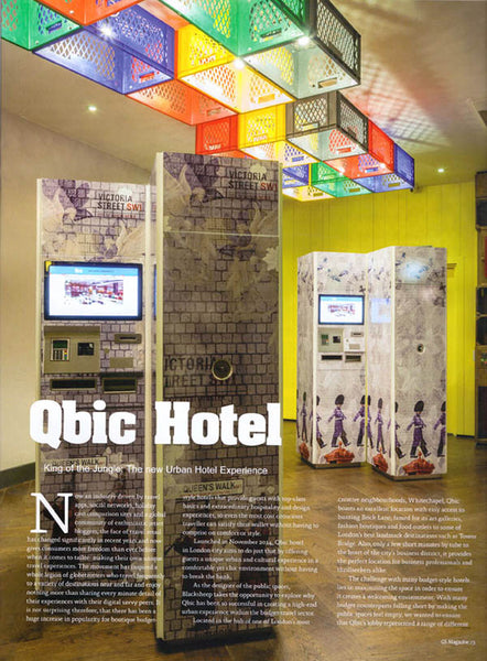 New Qbic Hotel Featuring Kiosk Designs by ATADesigns