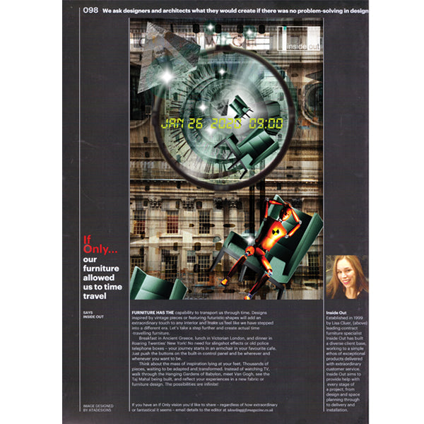 Furniture Time Travel Design by ATADesigns in Insideout Magazine