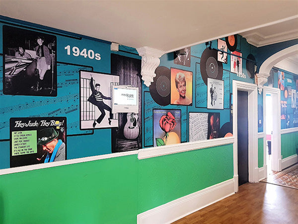 Bespoke Music Wall Mural Design by ATADesigns at Towerview Care