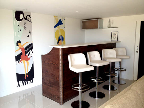 Art Deco Single Panel Murals - Residential Project