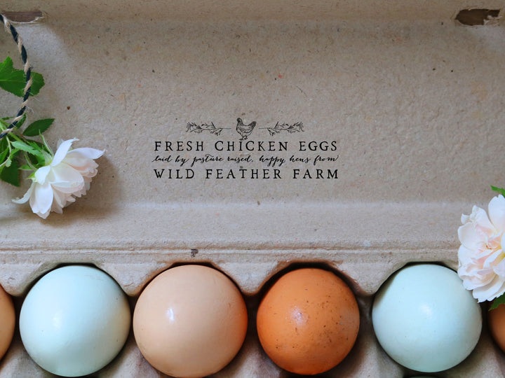 Chicken Nest Customizable Egg Carton Stamp – Wild Feather Farm