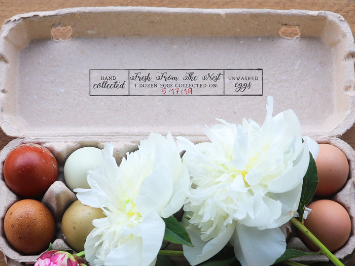 Unwashed Chicken or Duck Egg Carton Stamp – Wild Feather Farm