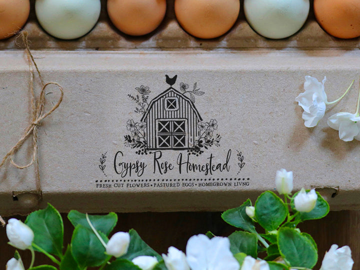 Stamped Egg Cartons on a Budget - Silver Homestead