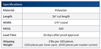 Round woven lanyard specifications