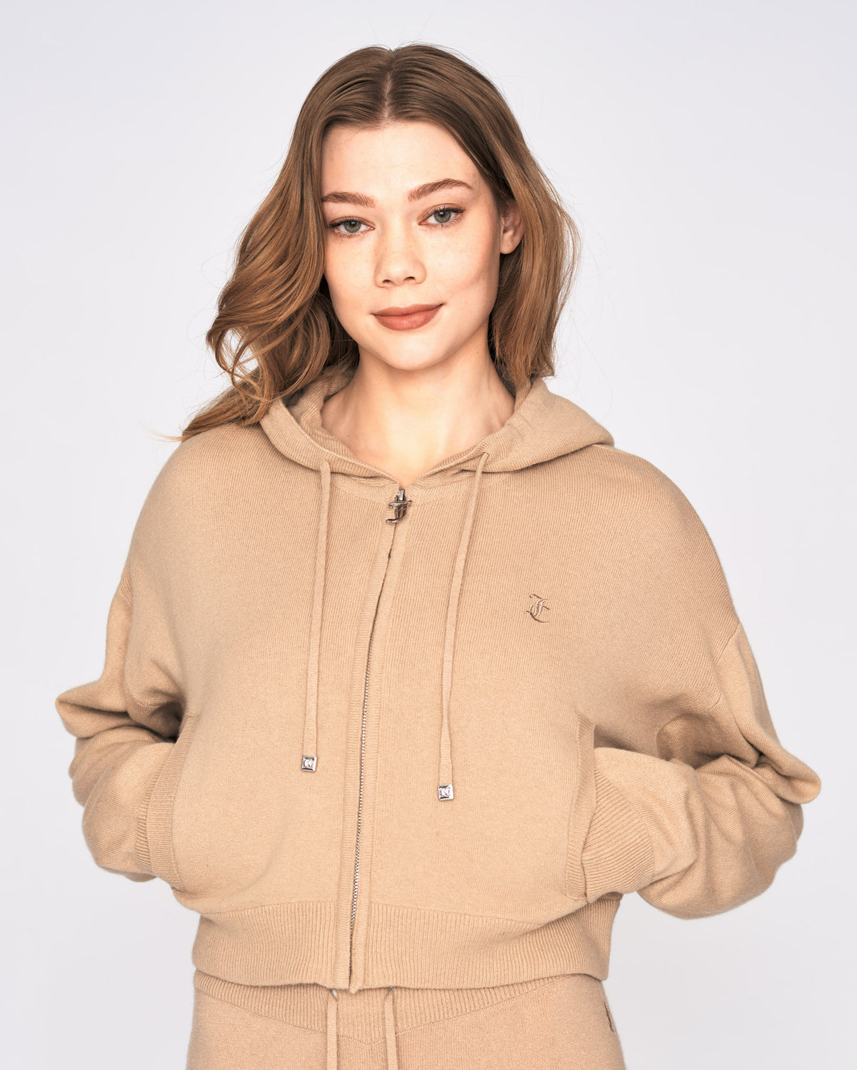 Juicy Couture Knitted Cashmere Blend Hoodies and Sweaters