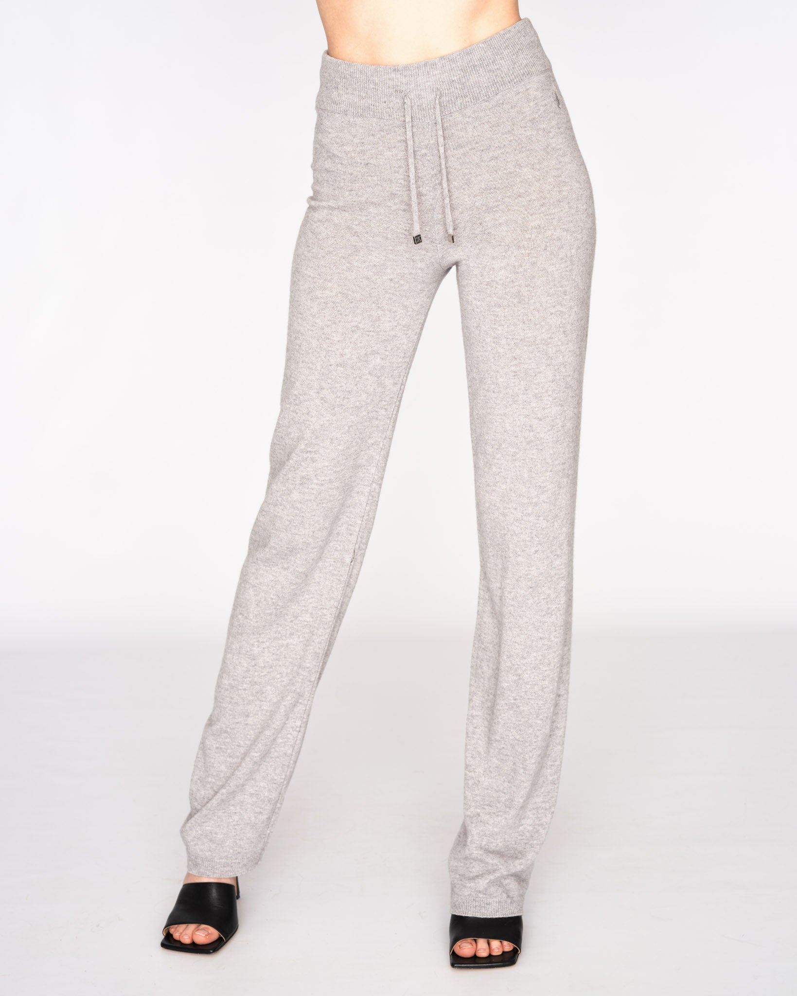 Couture Knitted Cashmere Pant Silver Marl