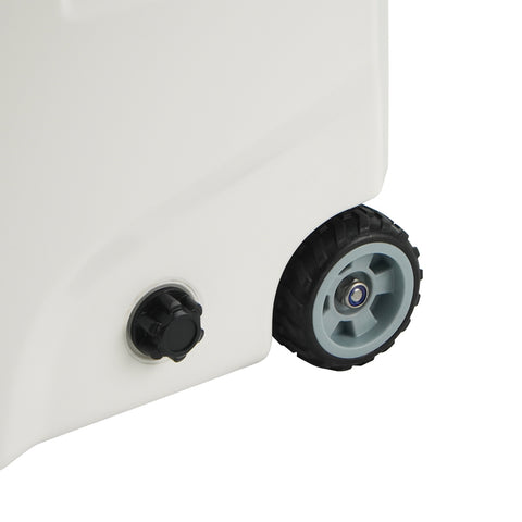 Icey-Tek 35 Litre Cool Box With Wheels - Drain Plug & Wheel