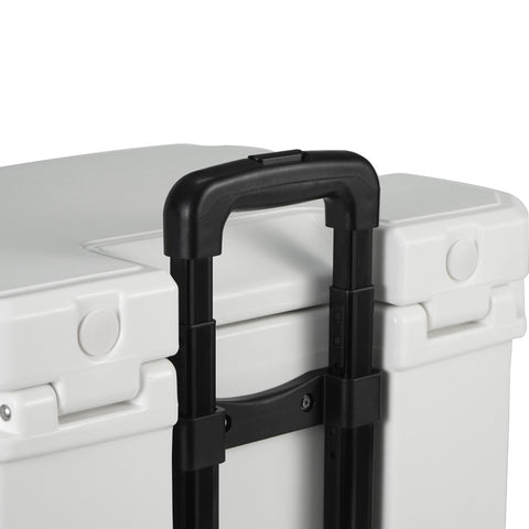 Icey-Tek 35 Litre Cool Box With Wheels - Telescopic Handle