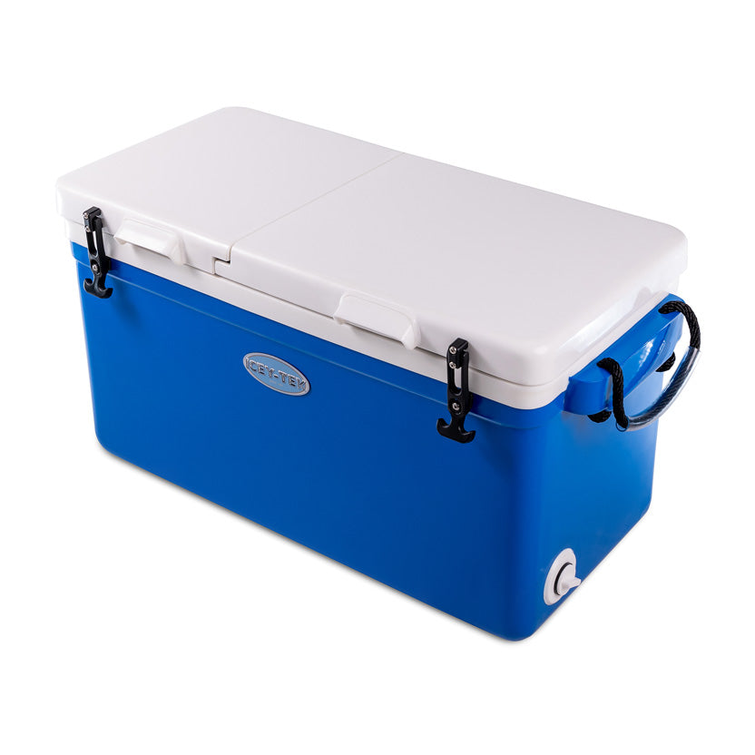 Icey-Tek 70 Litre Split Lid Cool Box | Camping. Fishing. Catering ...