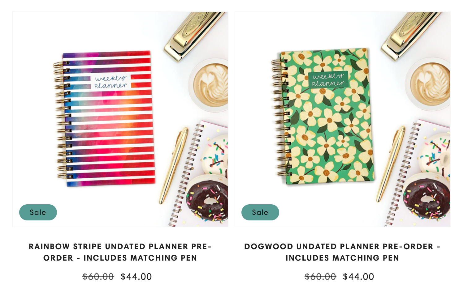 Shop Undated Weekly Planners Online at Hennel Paper Co.