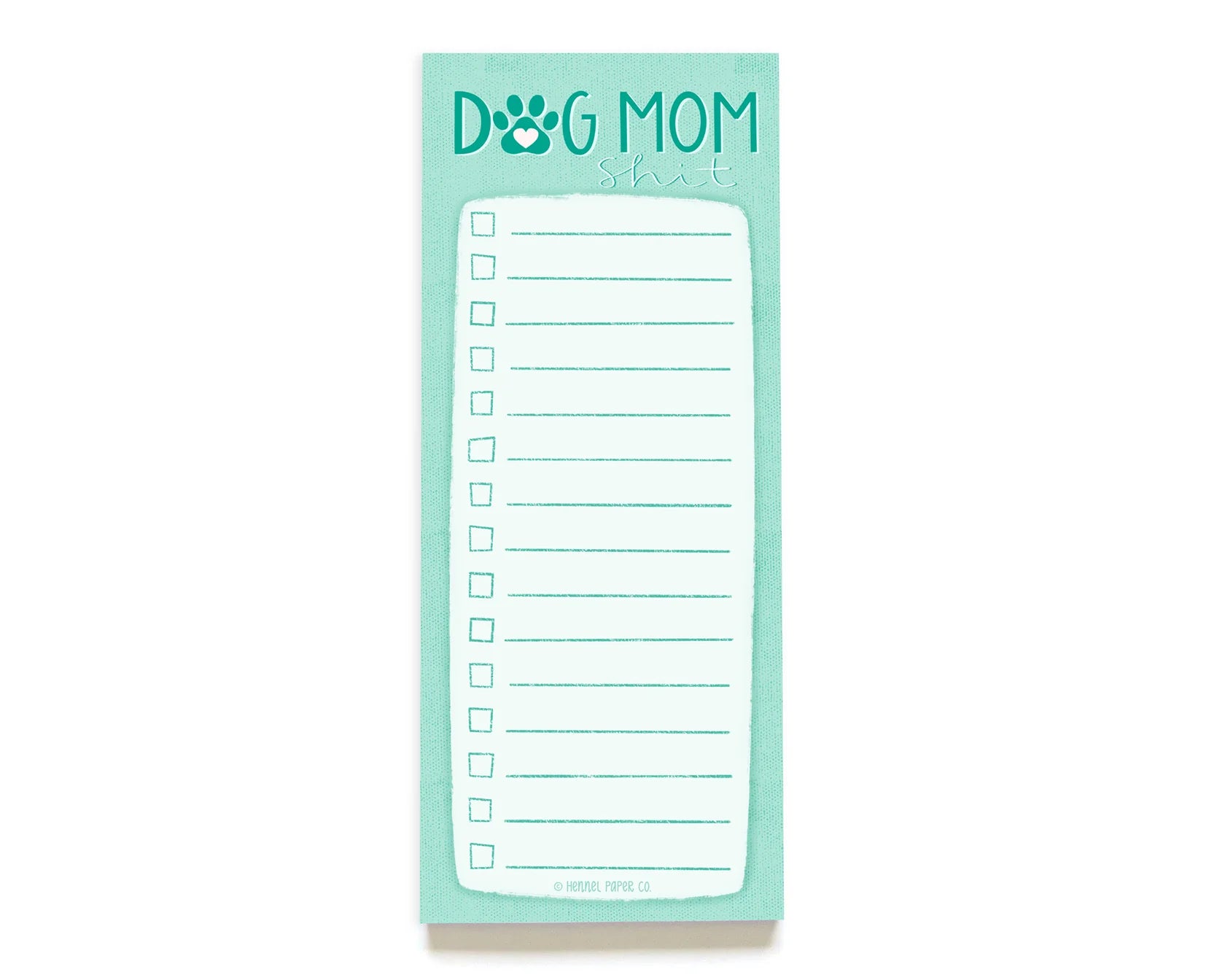Funny "Dog Mom Shit" notepad design