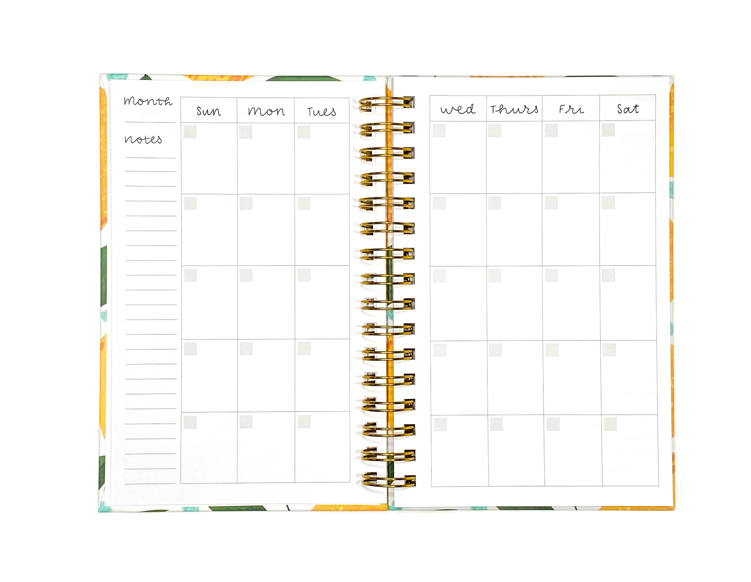 Cute Undated Weekly Planner by Hennel Paper Co