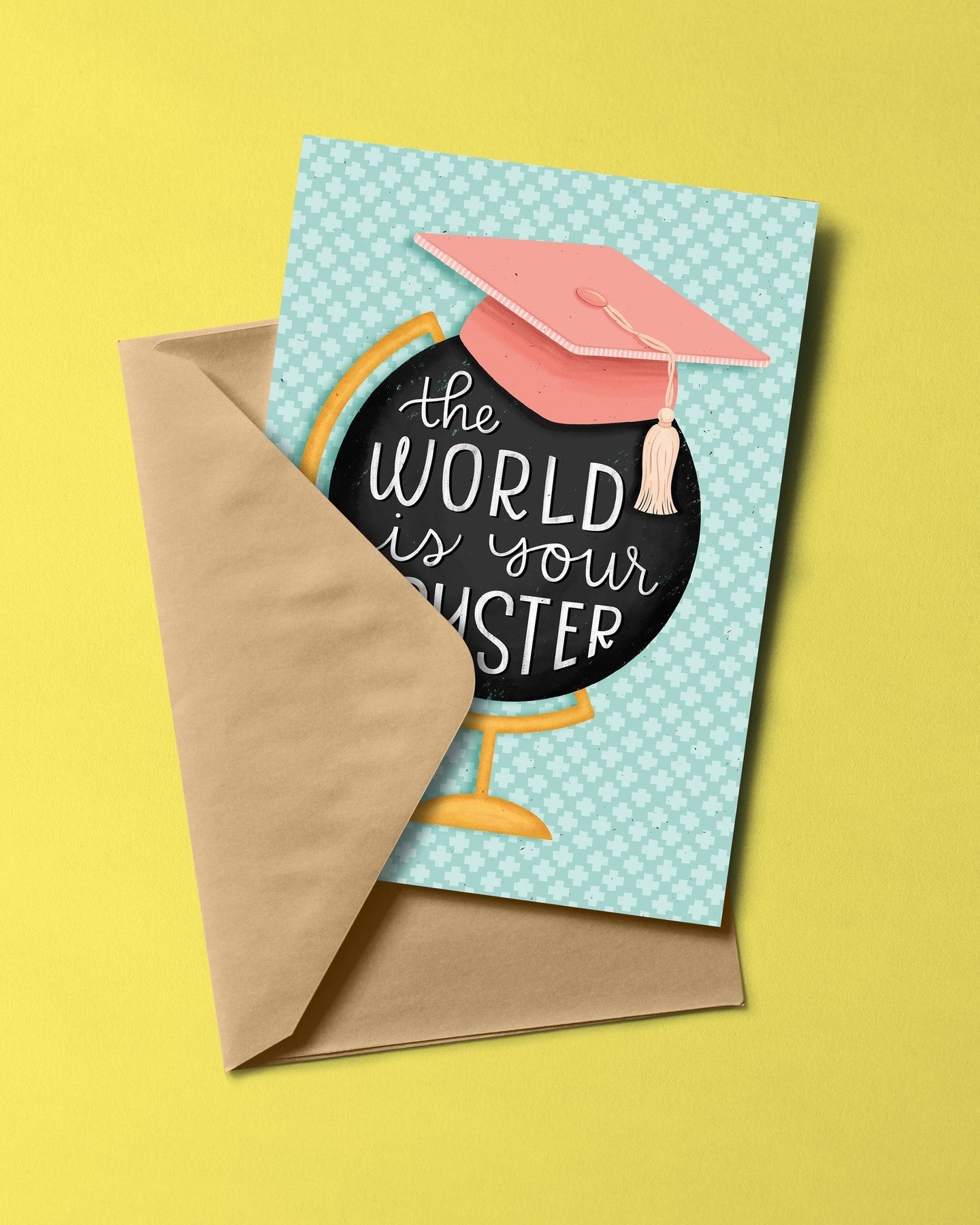 The world is your oyster graduation card by Hennel Paper Co.