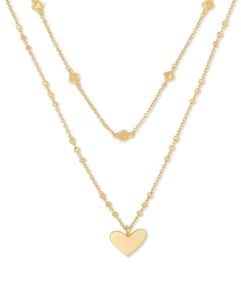 Kendra Scott Elisa Necklace - Gold Dichroic Glass – Carolina Girls