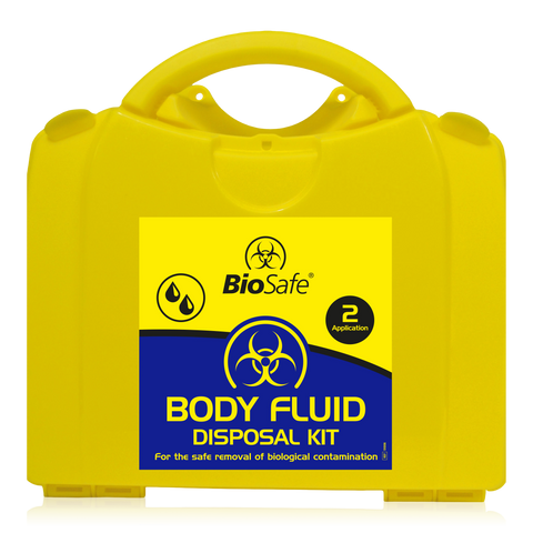 Body fluid spill complete clean up kit