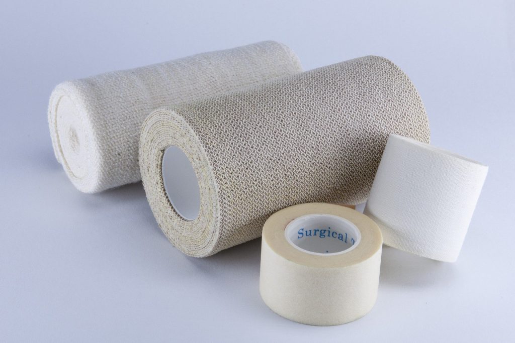 Picture of dressings and bandages.