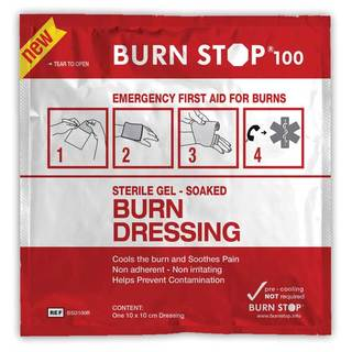 Burn Stop dressing to stop the burning process