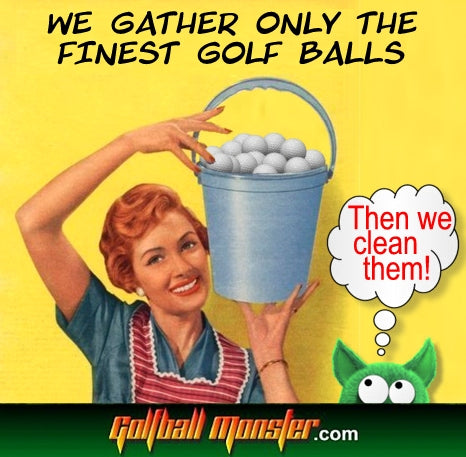 We sell clean golf balls