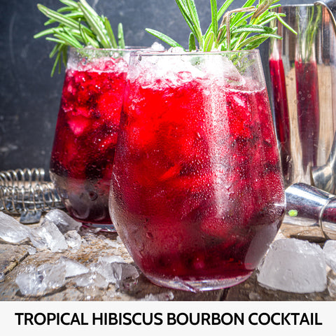 Tropical Hibiscus Bourbon Cocktail