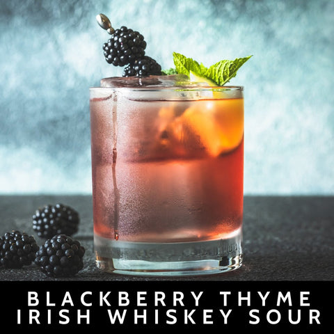 Blackberry Thyme Irish Whiskey Sour
