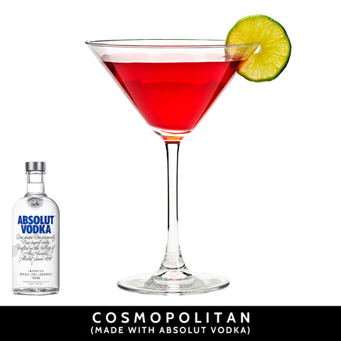 Cosmopolitan (made with Absolut vodka)