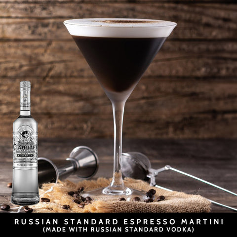 Russian Standard Espresso Martini (made with Russian Standard vodka)