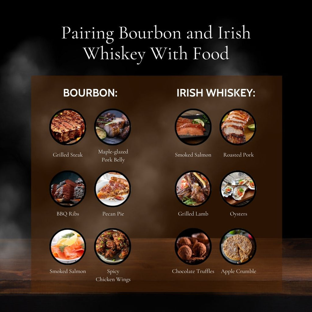 Food Pairing - Irish Whiskey and Bourbon