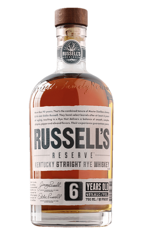 Russell's Reserve 6 Year Old Rye Whiskey