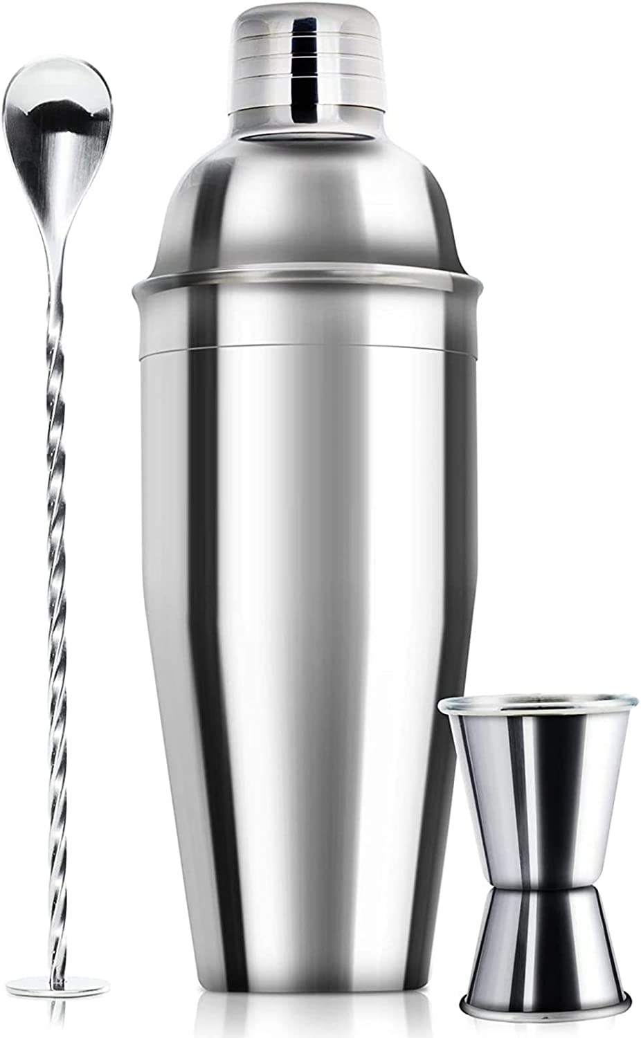 3 Piece Cocktail Shaker Bar Set 24oz