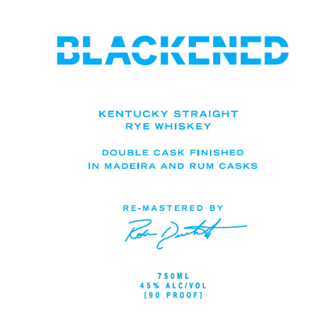 Blackened Kentucky Straight Rye Whiskey