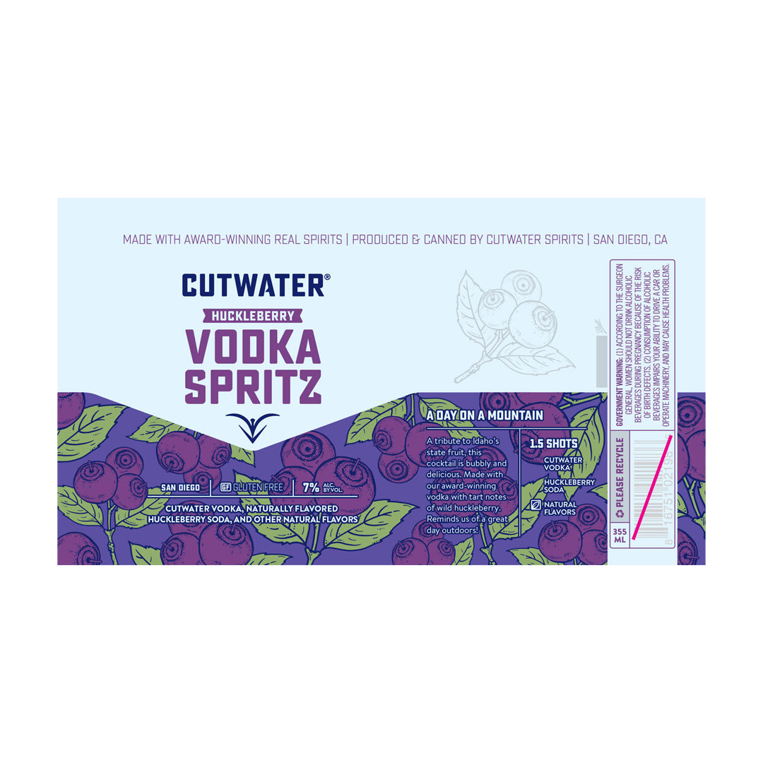 Cutwater Huckleberry Vodka Spritz 4PK