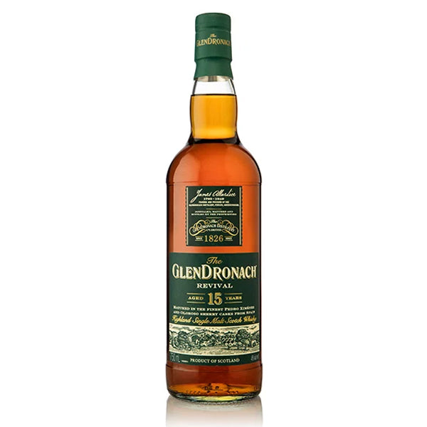 Glendronach Revival 15 Year Highland Single Malt Scotch Whiskey