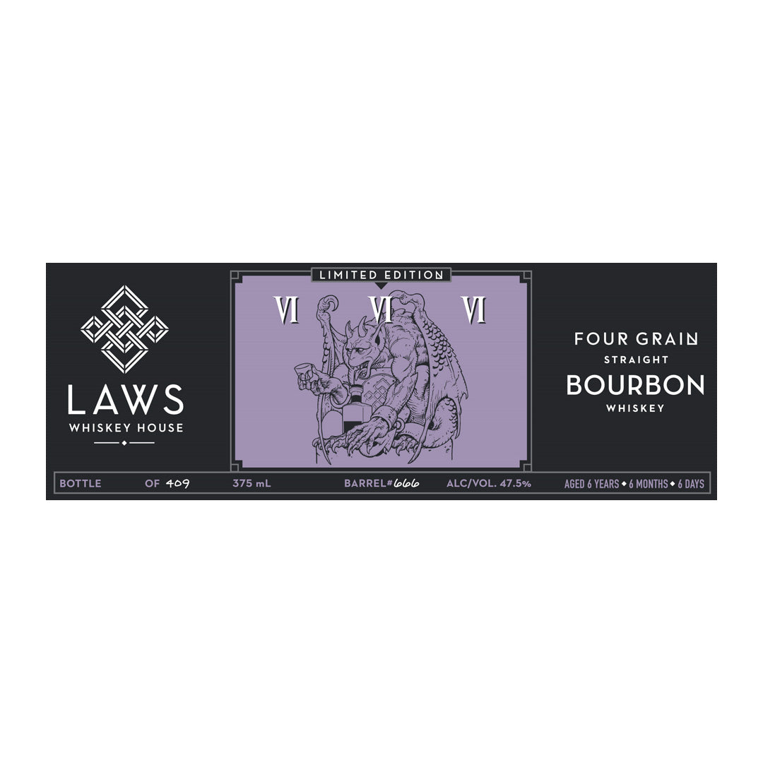 Laws VI VI VI Four Grain Straight Bourbon Whiskey Limited Edition 375ml