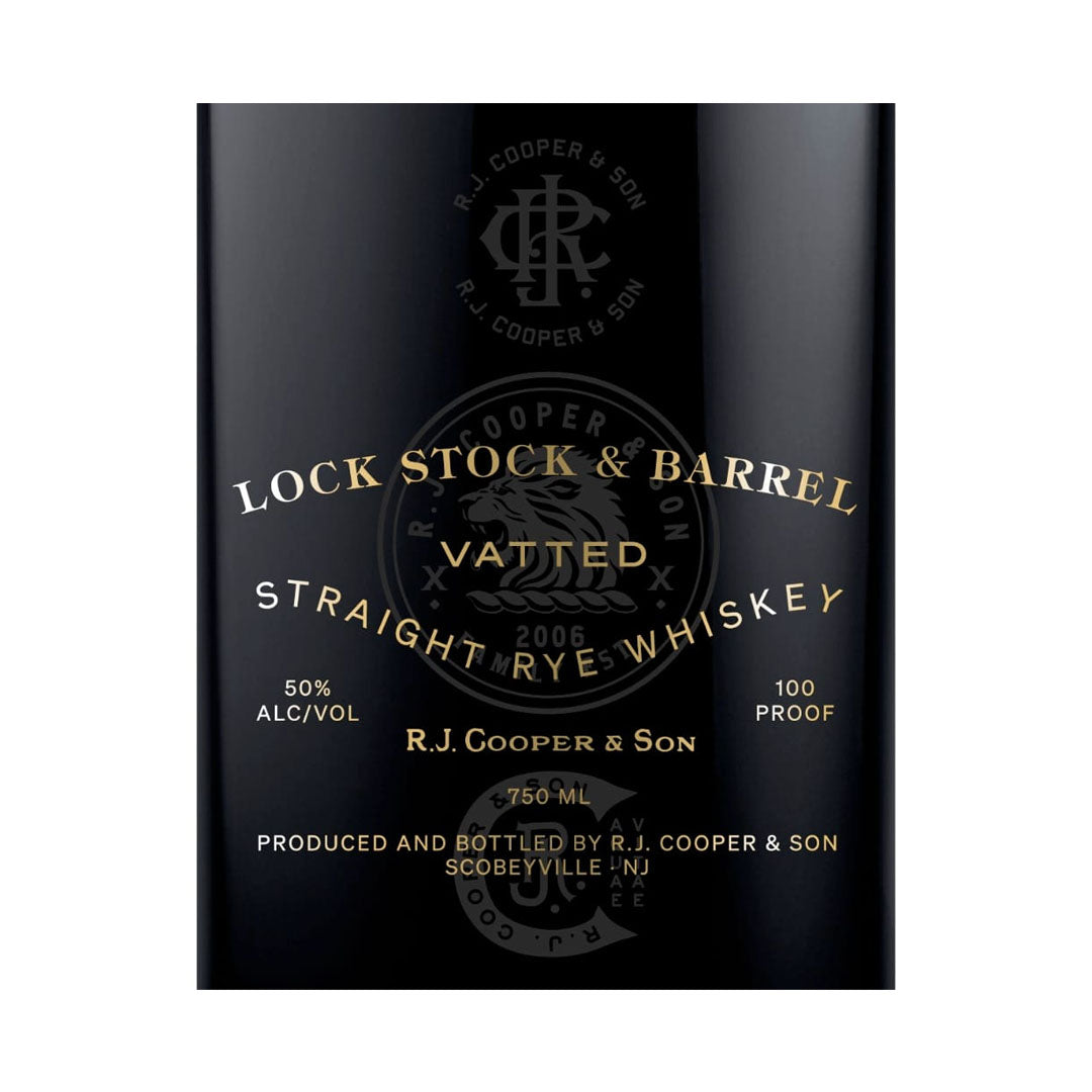 Lock Stock & Barrel Vatted Straight Rye Whiskey 750ml