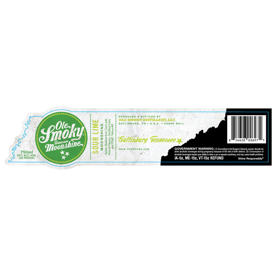 Ole Smoky Sour Lime Moonshine 750ml