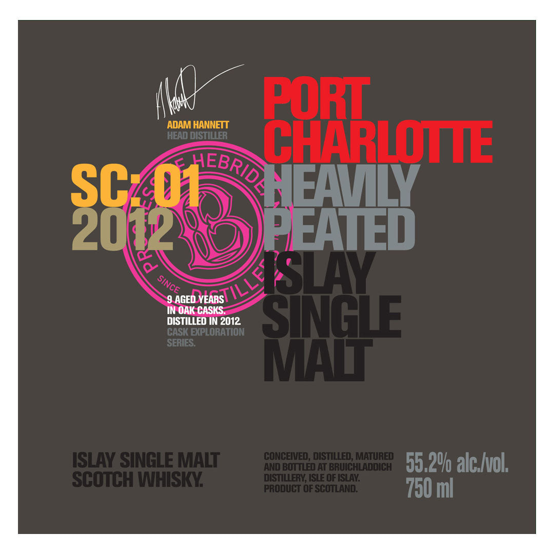 Port Charlotte Heavily Peated Islay Single Malt SC: 01 2012 750ml